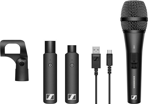 Sennheiser XSW-D Vocal Set Digital Wireless Handheld Microphone System, New, Main with all components Front