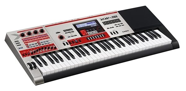 Casio XW-G1 Groove Synthesizer Keyboard (61-Key), Angle