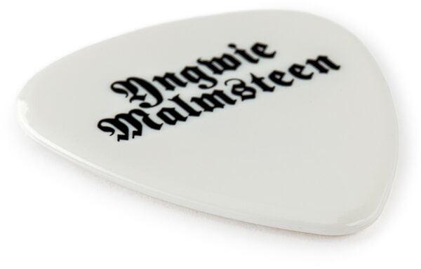 Dunlop Yngwie Malmsteen Guitar Pick, White, YJMP01WH, Action Position Back
