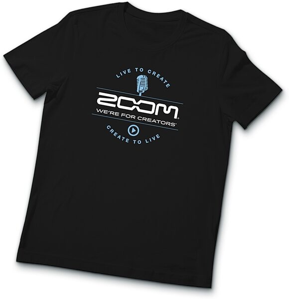 Zoom Black T-Shirt, Extra Large, Action Position Back