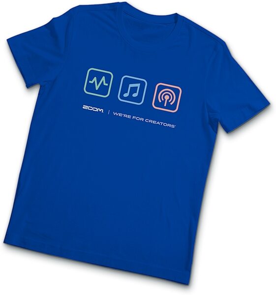 Zoom Blue T-Shirt, Extra Large, Action Position Back