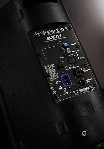 Electro-Voice ZXA1 Active Loudspeaker (800 Watts, 8"), Black, Input Panel