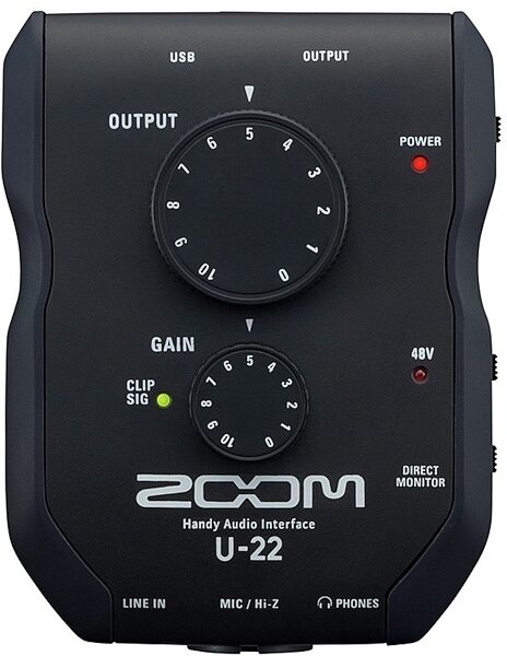 Zoom U-22 Portable Handy Audio Interface, New, Main