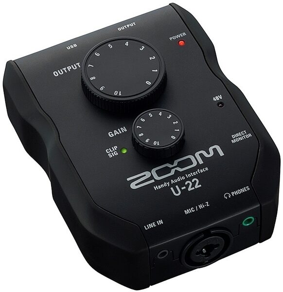 Zoom U-22 Portable Handy Audio Interface, New, Alt2