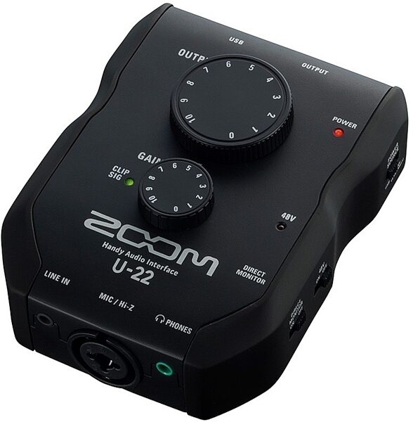 Zoom U-22 Portable Handy Audio Interface, Warehouse Resealed, Alt2
