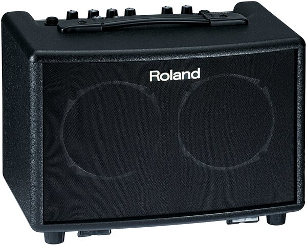 Roland AC-33 Acoustic Guitar Amp, Black, Angle 1