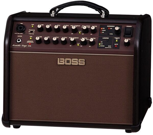 Boss Acoustic Singer Live Acoustic Guitar Amplifier, New, Angle II