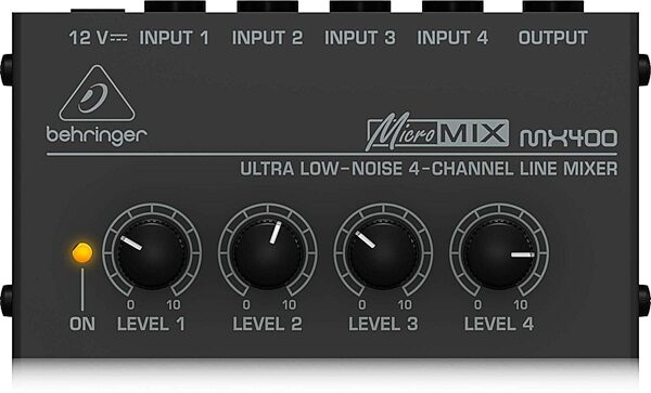 Behringer MicroMIX MX400 4-Channel Line Mixer, ve