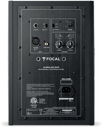 Focal Alpha 65 EVO Powered Studio Monitor, Single Speaker, Blemished, Rear