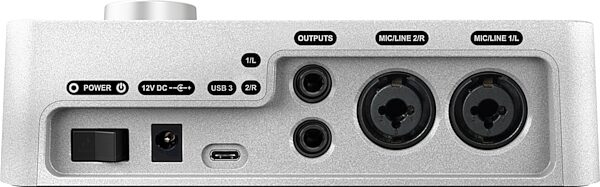 Universal Audio Apollo Solo USB Audio Interface (for Windows), Heritage Edition: Includes premium suite of 5 UAD plug-in titles valued at $1,345, Rear
