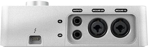 Universal Audio Apollo Solo Thunderbolt 3 Audio Interface, Heritage Edition: Includes premium suite of 5 UAD plug-in titles valued at $1,345, Rear