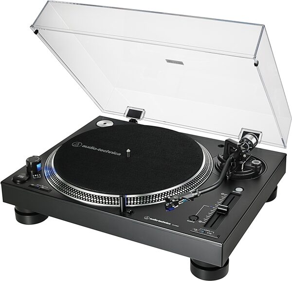 Audio-Technica AT-LP140XP Direct-Drive Turntable, Black, Action Position Back