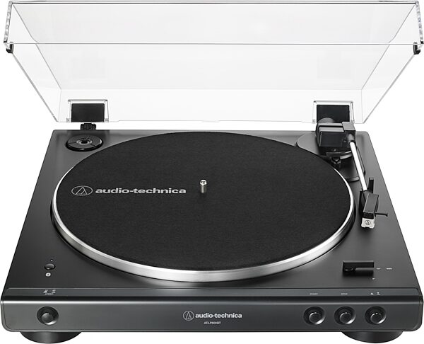 Audio-Technica AT-LP60XBT Belt-Drive Bluetooth Turntable, Black, USED, Warehouse Resealed, Action Position Back