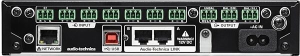 Audio-Technica ATDM-0604 Digital SmartMixer, New, Rear