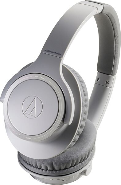 Audio-Technica ATH-SR30BT Wireless Over-Ear Headphones, Natural Gray, Action Position Back