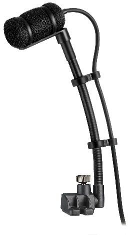 Audio-Technica ATM350S Cardioid Condenser Instrument Microphone with Surface Mounting System, With 5&quot; Gooseneck, Main