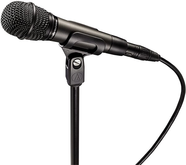 Audio-Technica ATM610A Dynamic Hypercardioid Handheld Microphone, New, On a Stand