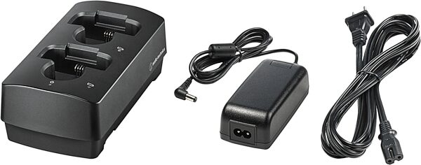 Audio-Technica ATW-CHG3NAD Networked Two-Bay Charging Station with AC Adapter (3000 Series), New, Action Position Back