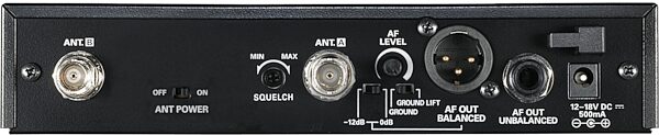 Audio-Technica ATW-2192Xb 2000 Series Wireless Headworn Microphone System, New, Receiver Rear