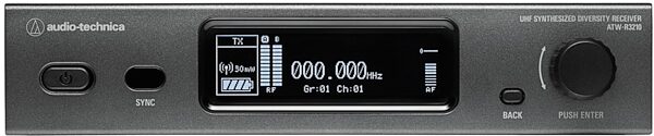 Audio-Technica ATW-R3210 3000 Series (4th generation) Diversity Receiver, Band EE1: 530.000 to 589.975 MHz, Main