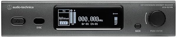 Audio-Technica ATW-R3210N 3000 Series (4th generation) Network-Enabled Receiver, Band DE2: 470.125 to 529.975 MHz, Main