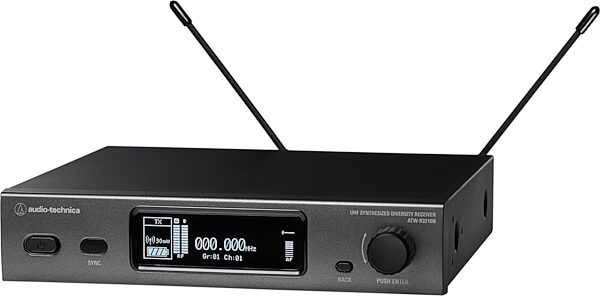 Audio-Technica ATW-R3210N 3000 Series (4th generation) Network-Enabled Receiver, Band DE2: 470.125 to 529.975 MHz, With Antennas