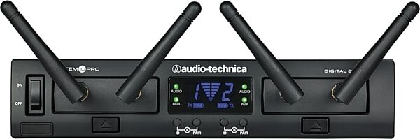 Audio-Technica ATW-1322 Digital Dual Wireless Handheld Microphone System, New, Action Position Back