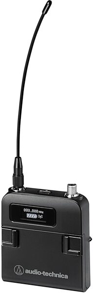 Audio-Technica ATW-T5201 5000 Series Bodypack Transmitter with cH-style Screw-Down 4-Pin Connector, Band DE1: 470 to 590 MHz, Action Position Back