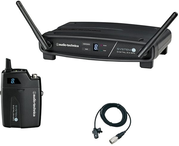 Audio-Technica ATW-1101L System 10 Digital Wireless Lavalier Microphone System, (2.4 GHz ISM), Main