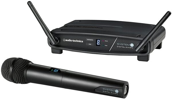 Audio-Technica ATW-1102 System 10 Wireless Handheld Microphone System, (2.4 GHz ISM), Main