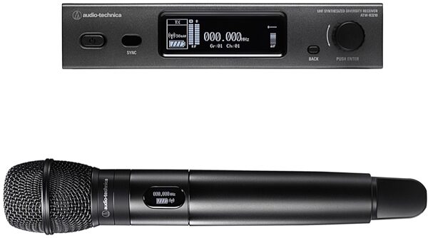 Audio-Technica ATW-3212/C710 Fourth-Generation 3000 Series Wireless Vocal Microphone System, Band DE2 (470.125 - 529.975 MHz), Main