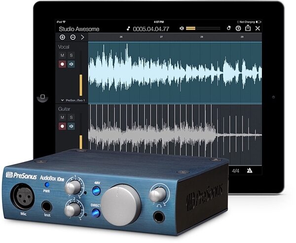 PreSonus AudioBox iOne USB iPad Recording System, New, View