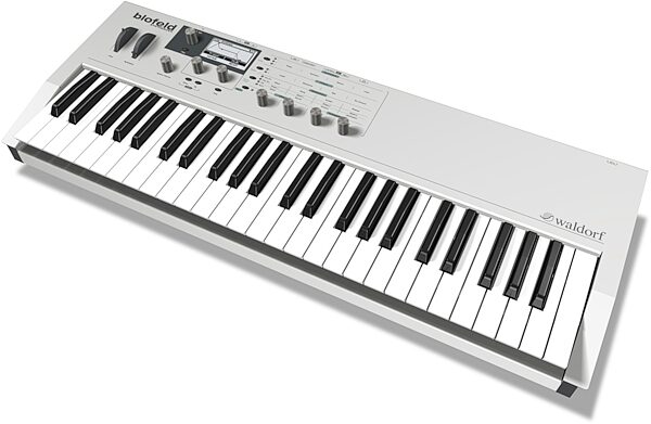 Waldorf Blofeld 49-Key Keyboard Synthesizer, White, Angle