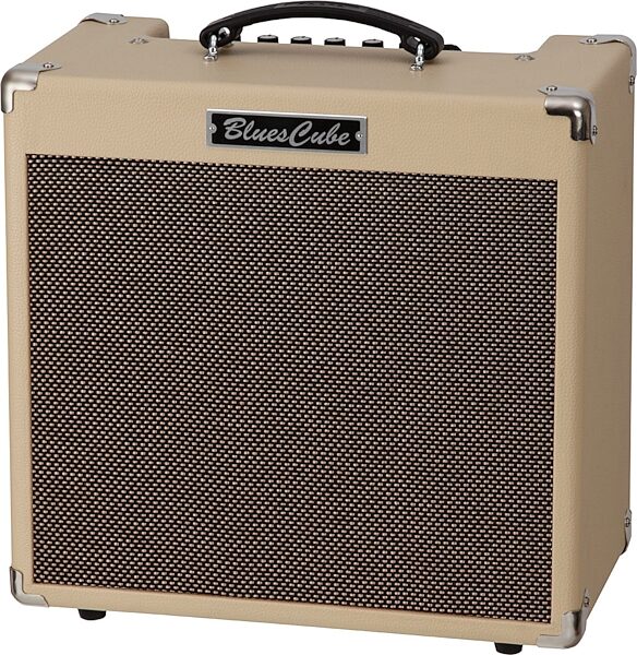 Roland Blues Cube Hot Guitar Combo Amplifier, Vintage, Warehouse Resealed, Vintage Angle