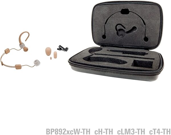 Audio-Technica BP892x-cW Omnidirectional Condenser Headworn Microphone, Beige, Accessories Included - Beige