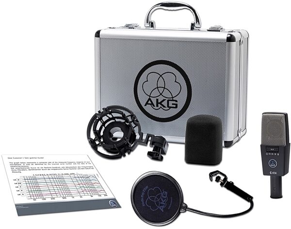 AKG C 414 XLS 9-Pattern Condenser Microphone, Single, Package