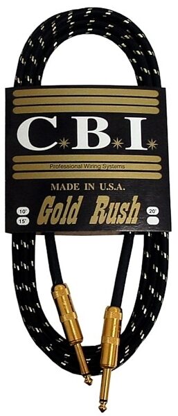 CBI Gold Rush Guitar Instrument Cable, 10 Foot, Main