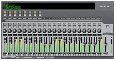 Mark of the Unicorn (MOTU) 828MKII 24/96 Audio Interface (Macintosh and Windows), Cue Mix Firewire