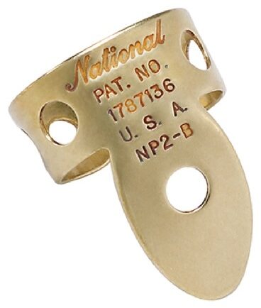 D'Addario National Brass Finger Picks, 4-Pack, NP2B-04, view