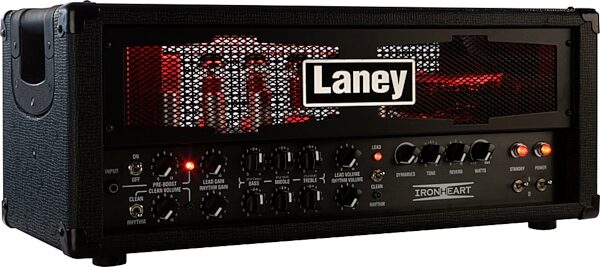 Laney IRT60H Ironheart Guitar Amplifier Head, 60 Watts, New, Left Lit Up