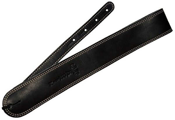 Martin Ball Glove Leather Guitar Strap, Black, Black