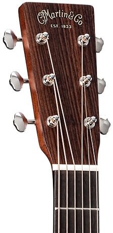 Martin D-18E Retro Acoustic-Electric Guitar (with Case), Headstock