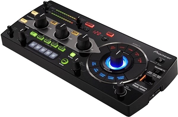 Pioneer DJ RMX-1000 Remix Station Performance DJ Controller, Black, Angle