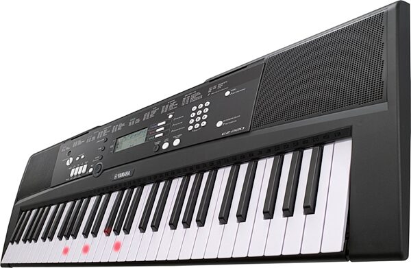 Yamaha EZ-220 Lighted Keyboard, 61-Key, Standard, Customer Return, Scratch and Dent, Angle