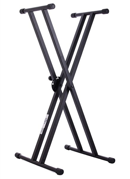 World Tour DXKS Double X Keyboard Stand, New, Angle