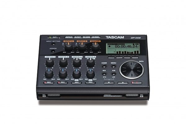 TASCAM DP-006 Pocketstudio Digital Multi-Track Recorder, 6-Track, New, Angle