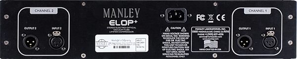 Manley ELOP Plus Stereo Electro-Optical Compressor, New, Back