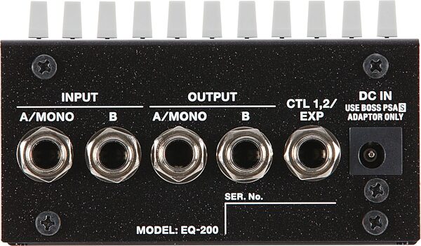 Boss EQ-200 Graphic Equalizer Pedal, New, Rear