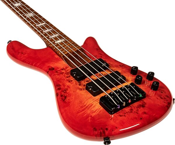 Spector EuroBolt 5 Electric Bass (with Gig Bag), Inferno Red Gloss, Action Position Back