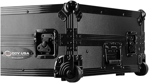 Odyssey FZDDJ1000BL 1U Black Label Case for DDJ-1000, Black, with Corner Wheels, view